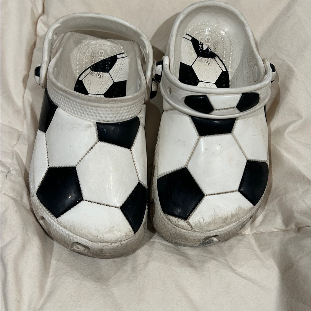 Crocs Soccer Ball Pattern size 12 youth